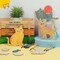 12 Pack Wind Chime Kit for Kids, for Girls Boys Home School Activity Party Supplies(Cute Cat)